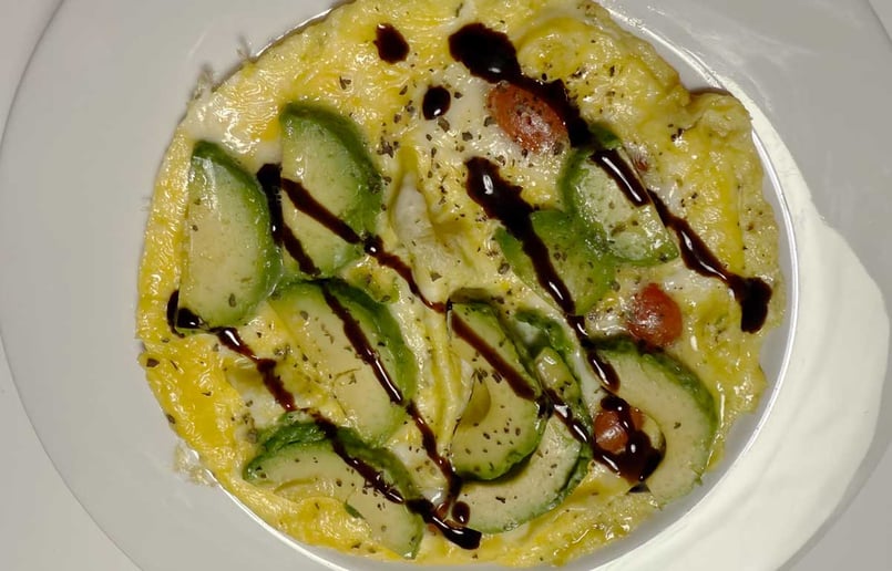 Omelette mit Avocado