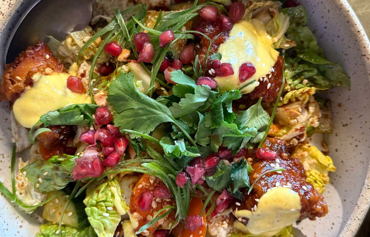 Korean Fried Chicken Salad